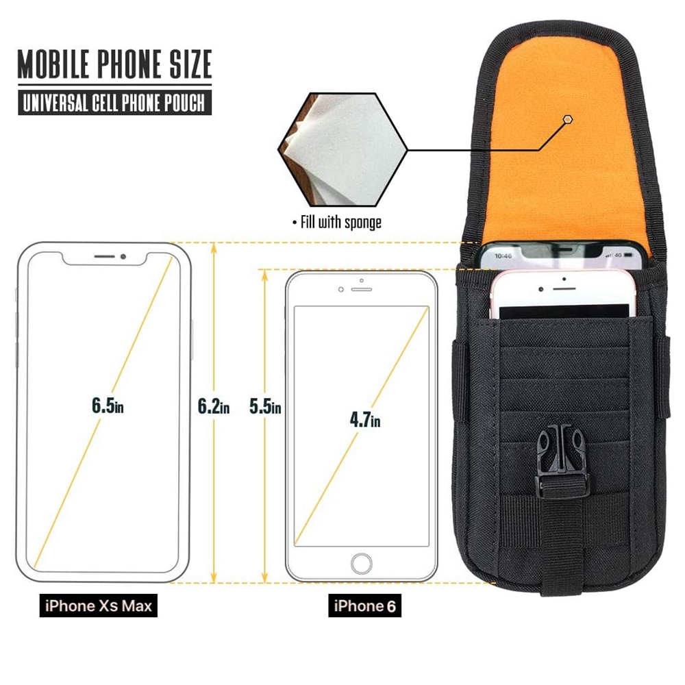 Tactical Phone Pouch Molle,Sma - Edc Carry Fanny Pack recension och pris